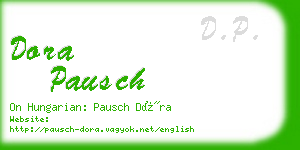 dora pausch business card